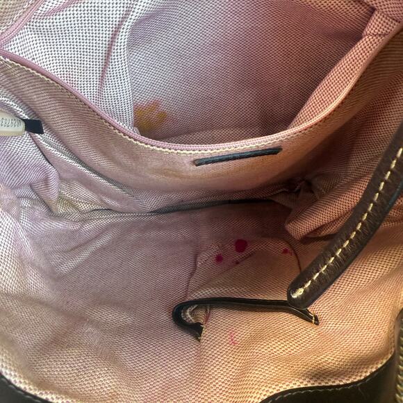 Dooney & Bourke Hobo Handbag Safari Red Shoulder Bag Embossed Leather Y2K Gift - Picture 8 of 13